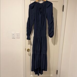 Ramy Brook Midnight Blue Long Sleeve Dress